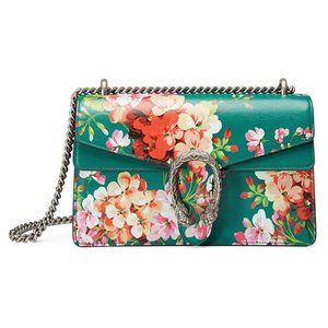 Gucci Large Dionysus Blooms Shoulder Bag in Green
